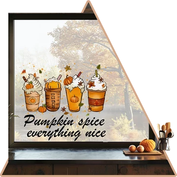 Pumpkin Spice Ablakmatrica [több méretben]