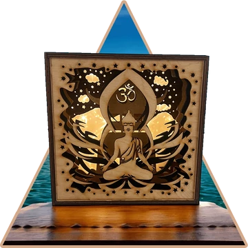 Buddha Fénye 3D Lámpa