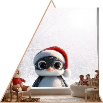 Pingu Téli Meséje Ablakmatrica [több méretben]