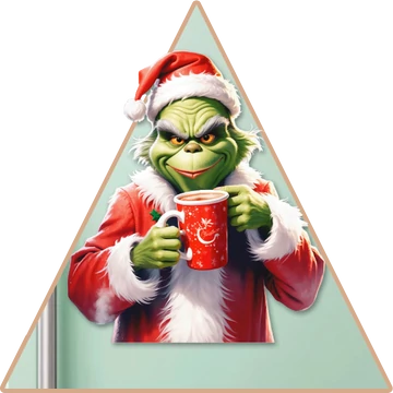 Grinch Karácsonya Hűtőmágnes