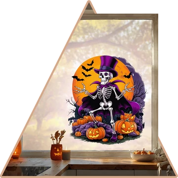 Halloween Circus Ablakmatrica [több méretben]