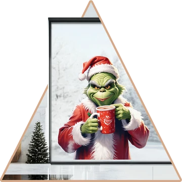 Válaszd ki - Grinch  Karácsonya Ablakmatrica [több méretben]