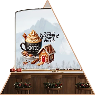 Gingerbread Coffee Ablakmatrica [több méretben]