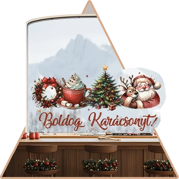 Ünnepi Hangulatcsomag Ablakmatrica [több méretben]