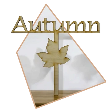 Beszúrós Leveles Autumn felirat 18 cm