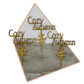 3 db-os Beszúrós Cozy Autumn felirat