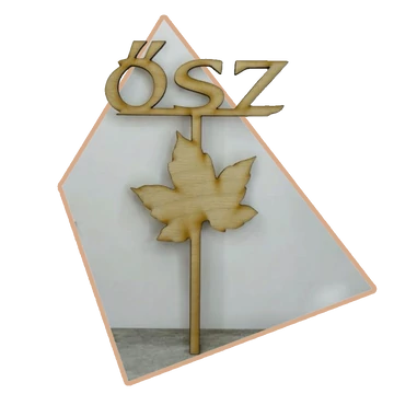 Beszúrós Leveles Ősz felirat 18 cm