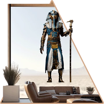 Tutankhamon a Titokzatos Fáraó | Legendás Egyiptom Ablakmatrica [több méretben]