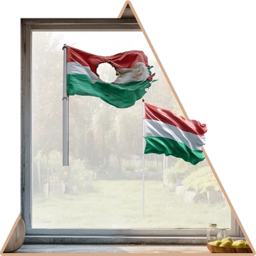 Szárnyaló Szabadság Zászló Szett | Legendás Magyarország Ablakmatrica szett [több méretben]
