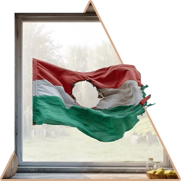 Tisztaság és Szabadság Zászló | Legendás Magyarország Ablakmatrica [több méretben]