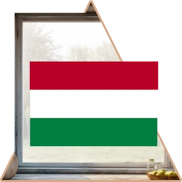 Trikolor Zászló | Legendás Magyarország Ablakmatrica [több méretben]