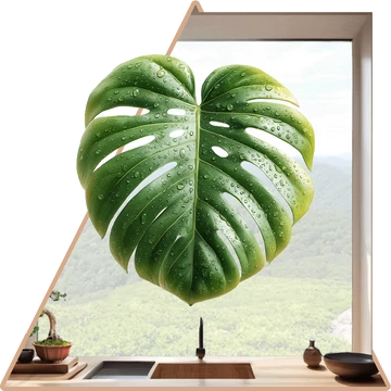 Monstera Levél Ablakmatrica [S-méret]