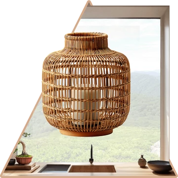 Válaszd ki - Rattan Lámpás Ablakmatrica [több méretben]