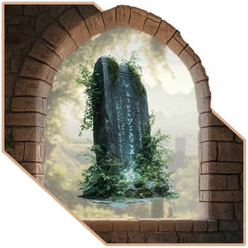 Titkos Rúnakő | Fantasy Válogatás Ablakmatrica [több méretben]