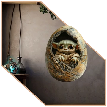 Tojásfantázia | Baby Yoda Odúja NanoMatrica [több méretben]