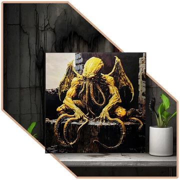 Sápadt Cthulhu Vakrámás Vászonkép [több méretben]