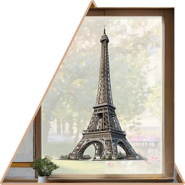 Eiffel Torony Ablakmatrica [több méretben]