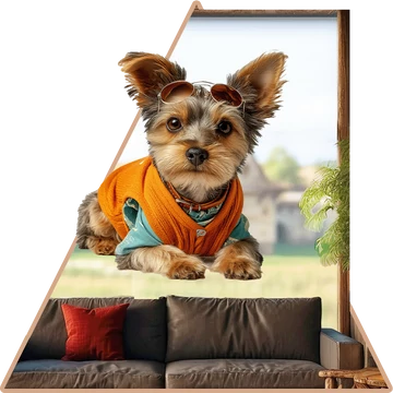 KutyaÉlet - Yorkshire Terrier Ablakmatrica [több méretben]