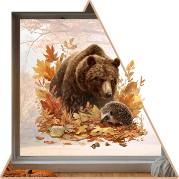 Őszi Társaság Ablakmatrica [több méretben]