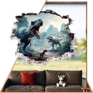 Jurassic Vibe Ablakmatrica [több méretben]