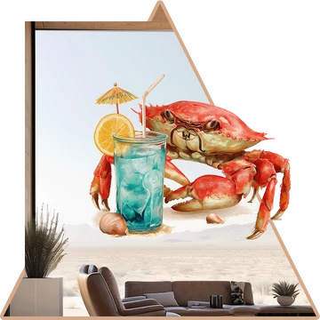Beach Life Vibes Ablakmatrica [több méretben]