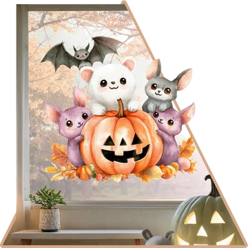 Cuki Halloween Ablakmatrica [több méretben]
