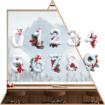 Válaszd ki - Adventi Ablakod Házszáma Ablakmatrica [több méretben]
