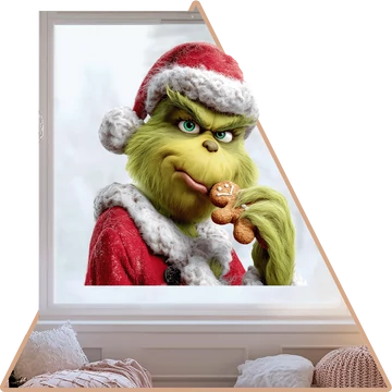 Grinch Sütije Ablakmatrica [több méretben]