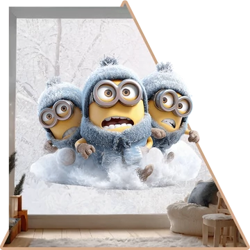 Válaszd ki - Fagyos Minions Ablakmatrica [több méretben]