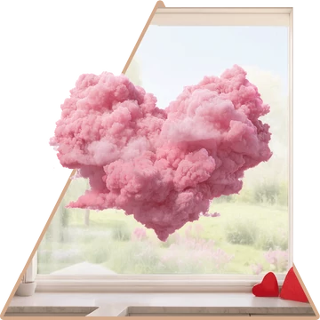 Pink Love Ablakmatrica [több méretben]