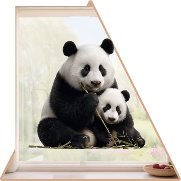 Panda Élet Ablakmatrica [több méretben]