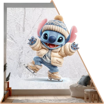 Stitch Jégtánca Ablakmatrica [több méretben]
