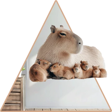 Capybara Család NanoMatrica [több méretben]