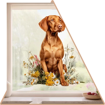 Válaszd ki - Tavaszi Vizsla Imádat Ablakmatrica [több méretben]