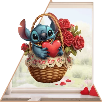 Válaszd ki - Valentin Stitch Ablakmatrica [több méretben]