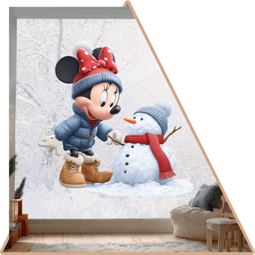 Winter Minnie Ablakmatrica [több méretben]
