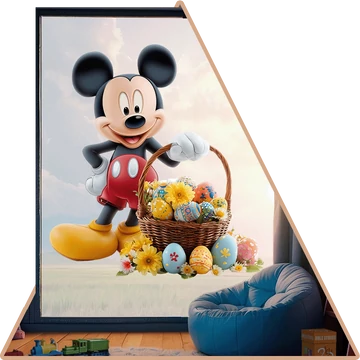 Mickey Tavasza Ablakmatrica [több méretben]
