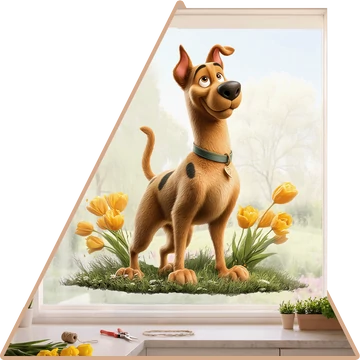 Scooby Doo Tavasza Ablakmatrica [több méretben]