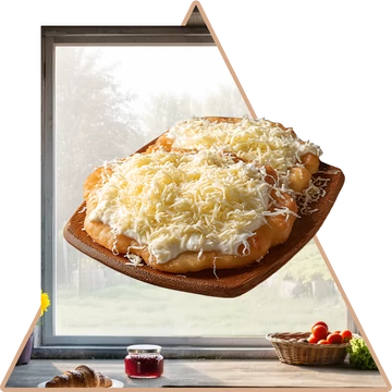 Válaszd ki - Frissen Sült Lángos Ablakmatrica [több méretben]