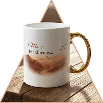 Te irányítasz Motivációs Prémium Arany Bögre