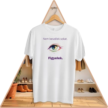 Jelen vagyok Basic Póló (női / fehér)