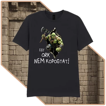 Egy Ork Nem Kér Kétszer Prémium Póló (női / fekete) [L-méret]