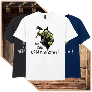 Egy Ork Nem Kér Kétszer Basic Póló (női / fehér)