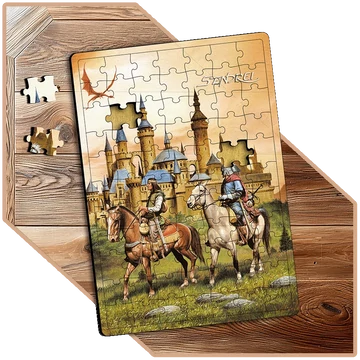 Két Lovas – Vihar Előtt | SzendreiArt sorozat Stílusos Puzzle