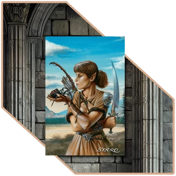 Gwynda – Nekromanta Elszántság | SzendreiArt sorozat Praktikus Vászonkép [M-méret | 60x40 cm]