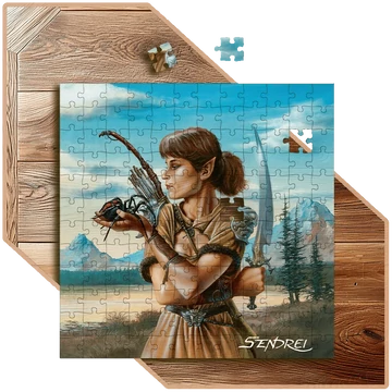 Gwynda – Nekromanta Elszántság | SzendreiArt sorozat Praktikus Puzzle