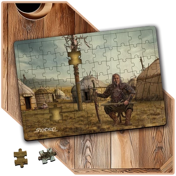 Nomád Vezér Magánya | SzendreiArt sorozat Stílusos Puzzle