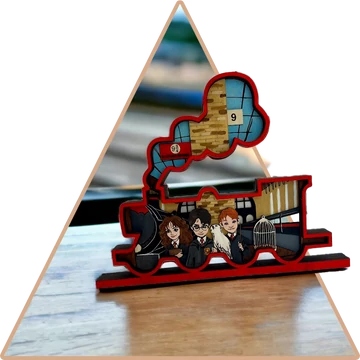 Harry Potter'  kézzel festett 3D dekoráció