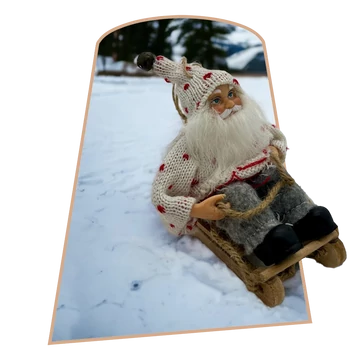 Szánkózó Mikulás Figura