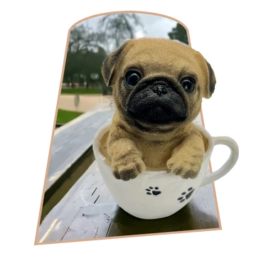 Bögrés Mopsz Figura